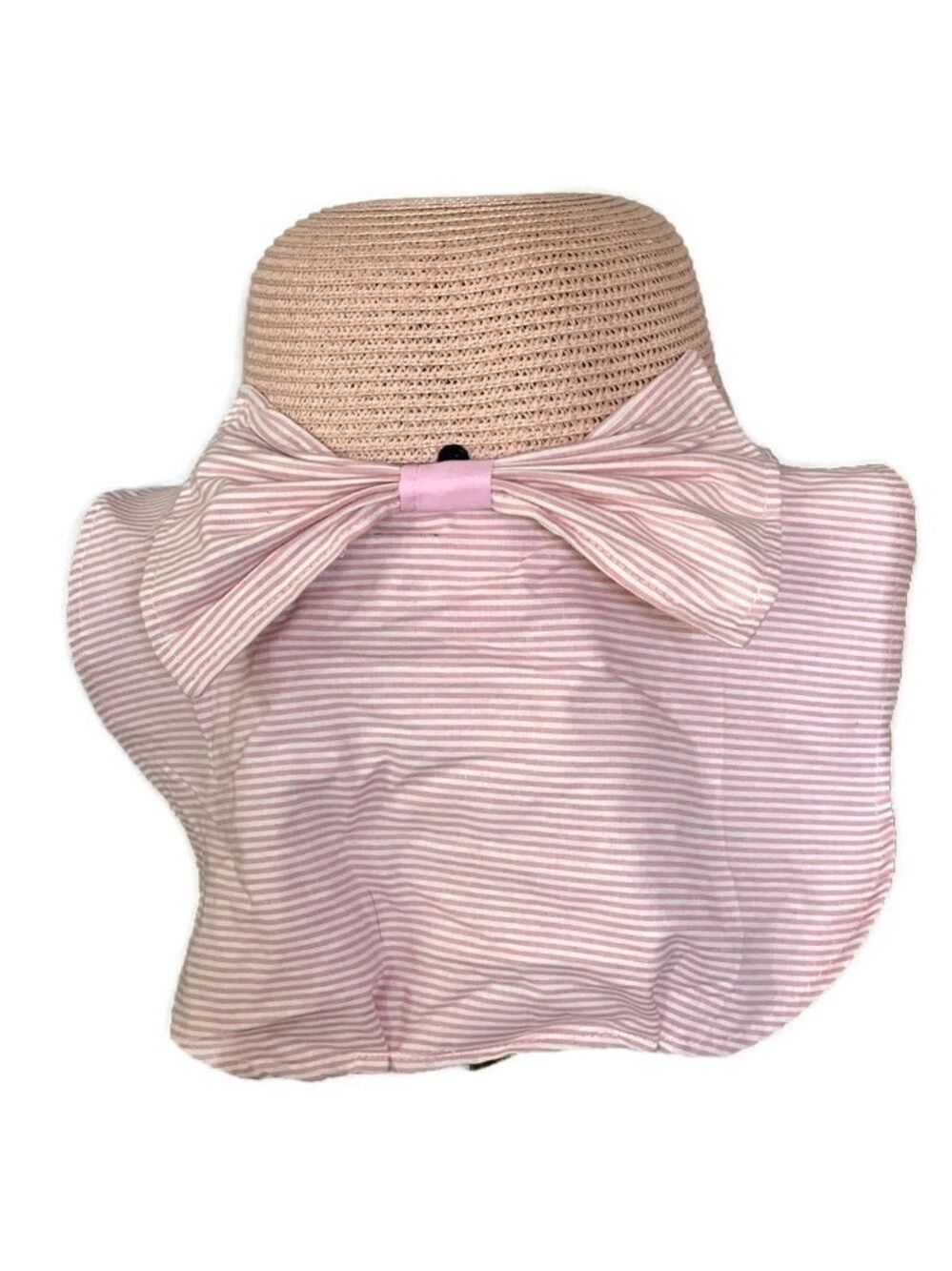 NEW-SOFT Straw Wide Brim Neck Protection Visor Hat - Picture 6 of 8